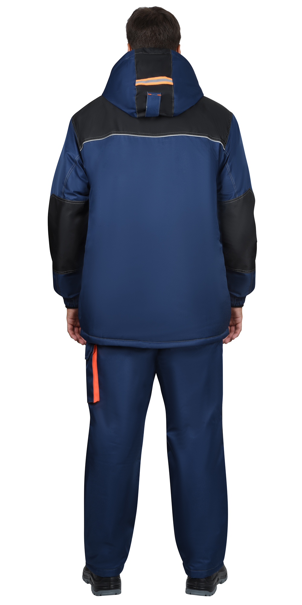 Костюм СИРИУС-МАНХЕТТЕН-М зимний, куртка дл, брюки, тёмно-синий с черным и кирпичной отделкой Костюм СИРИУС-МАНХЕТТЕН-М зимний, куртка дл, брюки, тёмно-синий с черным и кирпичной отделкой