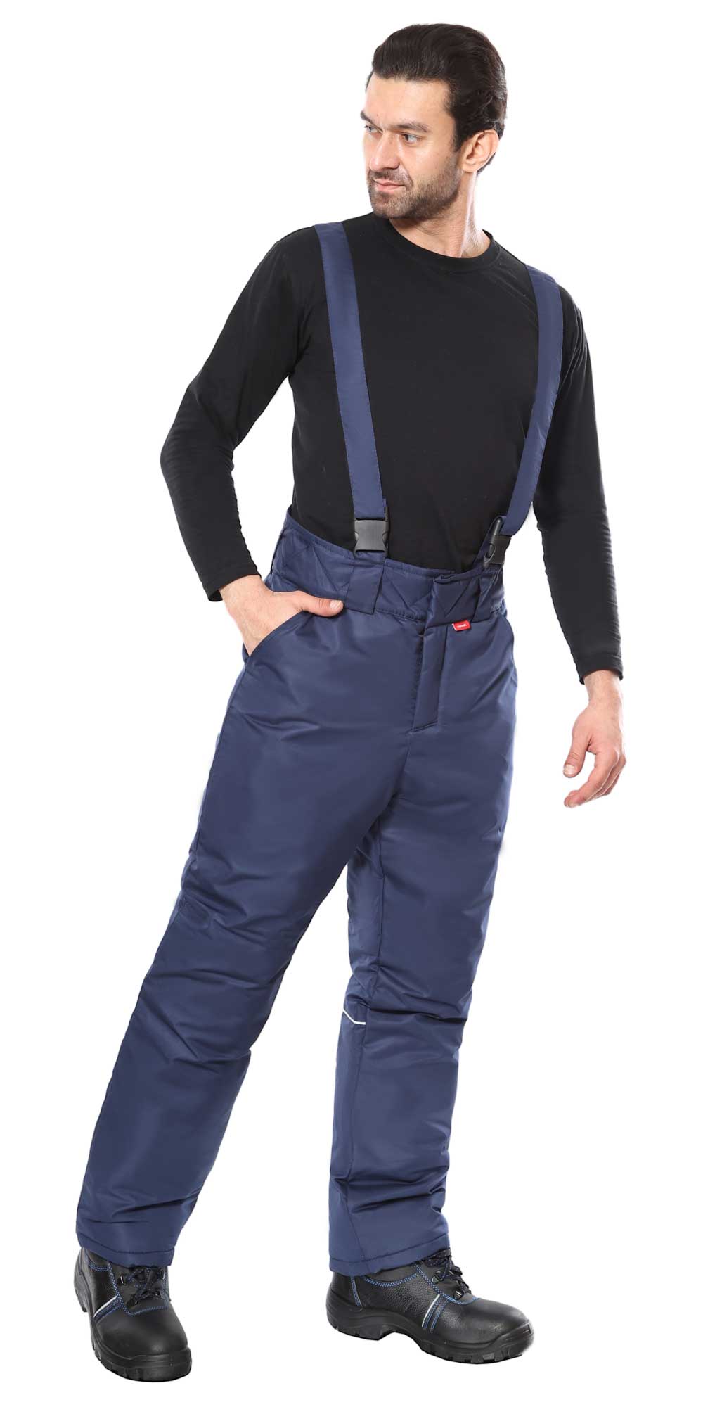 Костюм СИРИУС-КОМФОРТ зимний, куртка, брюки, синий с чёрным Костюм СИРИУС-КОМФОРТ зимний, куртка, брюки, синий с чёрным