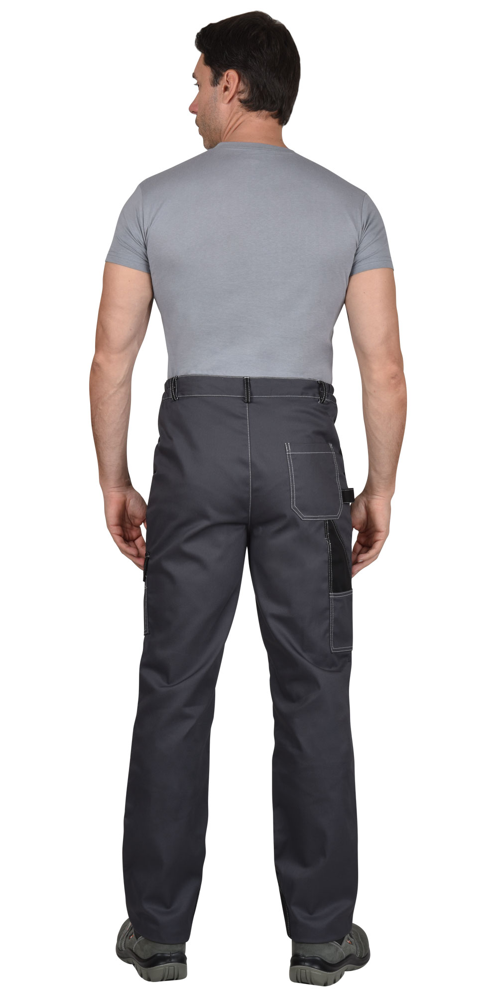 Костюм СИРИУС-ФАВОРИТ-МЕГА мужской летний, куртка и брюки, серый с черным, СОП Костюм СИРИУС-ФАВОРИТ-МЕГА мужской летний, куртка и брюки, серый с черным, СОП